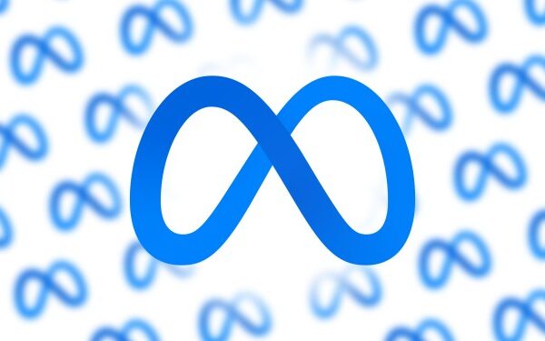 facebook meta logo pattern float