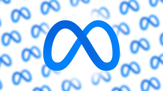 facebook meta logo pattern float